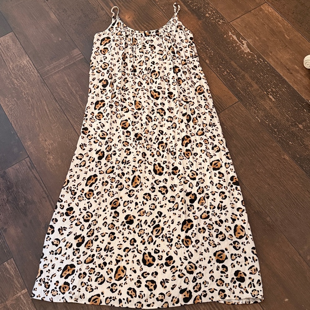 Corey Lynn Calter Leopard Print Midi Dress XL NWT - Picture 2 of 4